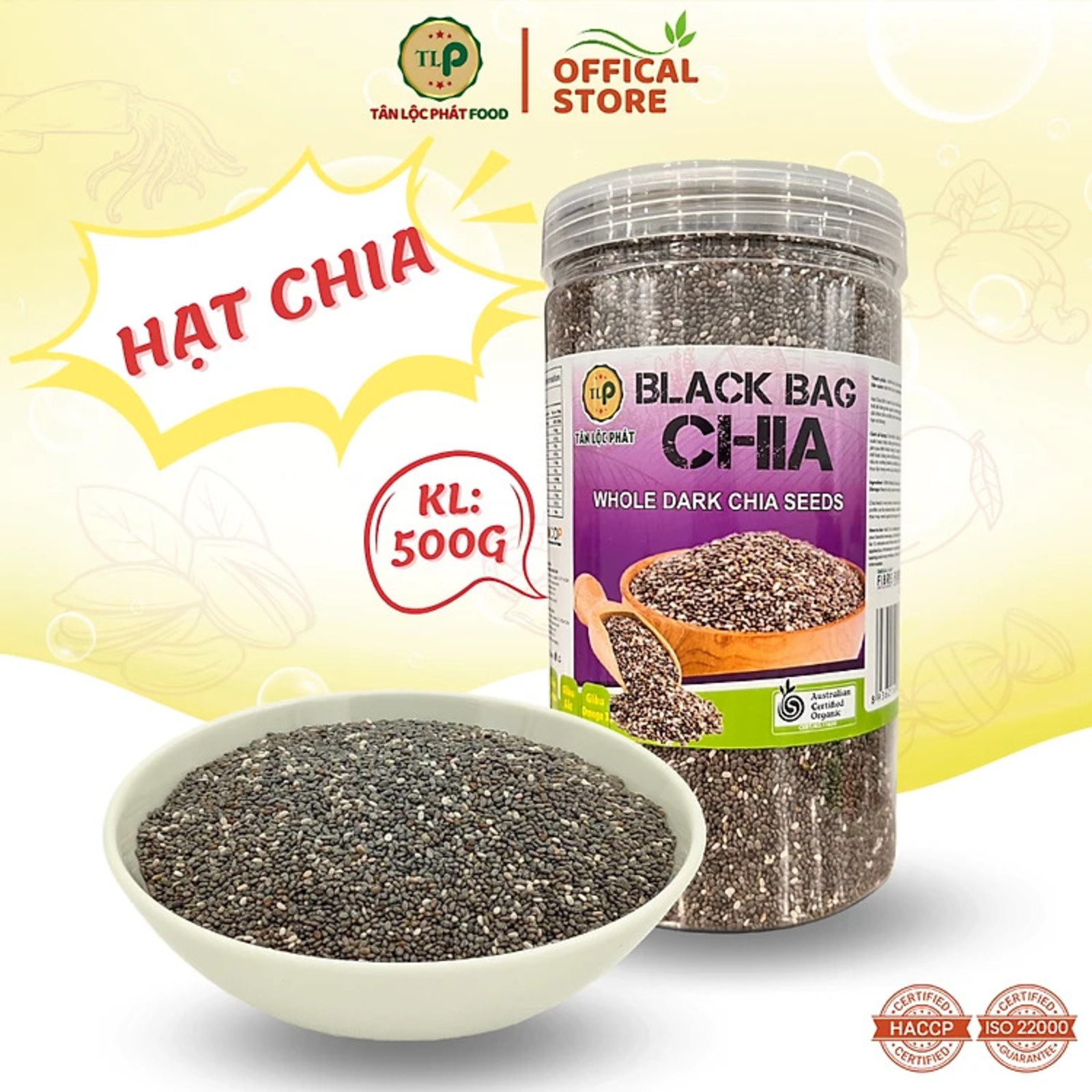 Hạt Chia Úc TLP.100% Organic Ăn Kiêng Giảm Cân